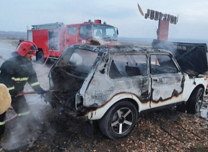 Ոսկեհասկ գյուղում այրվել  է ավտոմեքենա