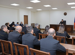 Տեղի է ունեցել աշխատանքային հանդիպում Ծառայության տարածքային ստորաբաժանումների պետերի հետ