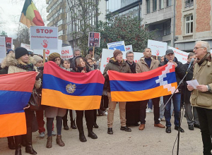 Բրյուսելում անցակցվել է բողոքի ցույց՝ Արցախի ժողովրդի նկատմամբ ադրբեջանական էթնիկ զտման քաղաքականությանը վերջ տալու պահանջով