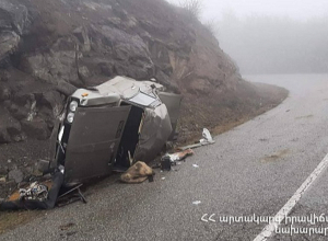 Վթար Բերդ-Իջևան ավտոճանապարհին․ արգելափակված վարորդին դուրս են բերել փրկարարները