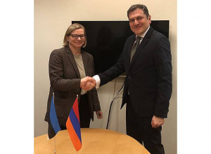 Замглавы МИД РА провел встречу с госсекретарём Эстонии по политическим вопросам