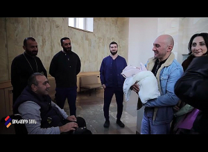 У участника 44-дневной войны Геворга родился четвёртый ребёнок, он назвал её Шуши