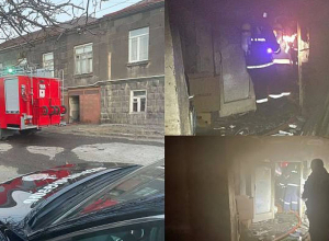 Գյումրի քաղաքի Աղայան փողոցի տներից մեկում հրդեհ է բռնկվել․ կա տուժած