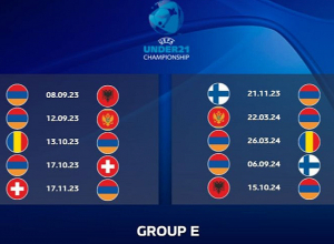 Հայտնի են ֆուտբոլի Հայաստանի Մ-21 հավաքականի նոր մրցակիցները