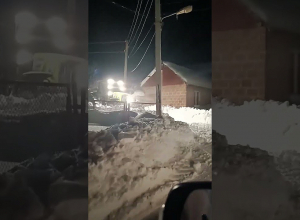 В Апаране выпало около метра снега