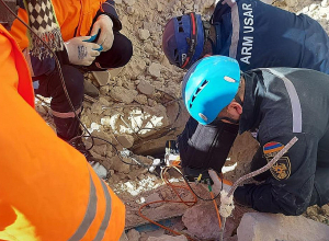 Հայկական քաղաքային որոնողափրկարարական թիմերը շարունակում են աշխատանքները հուժկու երկրաշարժից տուժած տարածքներում