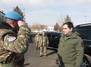 Պաշտպանության նախարար Սուրեն Պապիկյանի այցը ԶՈւ խաղաղապահ բրիգադ
