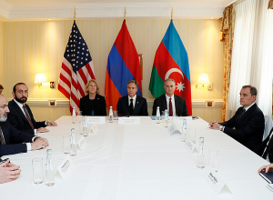 Մյունխենում տեղի է ունեցել ՀՀ վարչապետի, ԱՄՆ պետաքարտուղարի եւ Ադրբեջանի նախագահի եռակողմ հանդիպումը