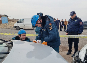 Աբովյան քաղաքում  բախվել են չորս ավտոմեքենաներ, կան տուժածներ