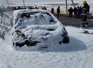«Տառերի պուրակ» կոչվող հատվածի մոտակայքում այրվել է ավտոմեքենա