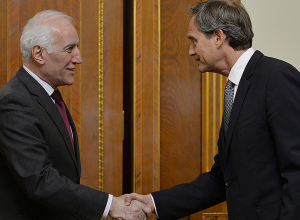 Президент Республики Армении принял директора ЗАО «Международные аэропорты Армении» Марсело Венде