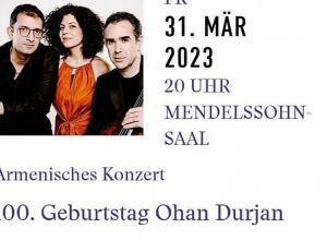 Լայպցիգում տեղի կունենա համերգ՝  նվիրված Օհան Դուրյանի 100-ամյակին