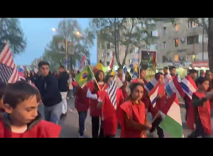 Ջահերով երթ Ստեփանակերտում