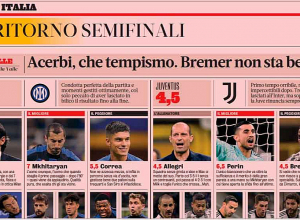 Հենրիխ Մխիթարյանը ճանաչվել է «Ինտեր» - «Յուվենթուս» գավաթային խաղի լավագույն ֆուտբոլիստ