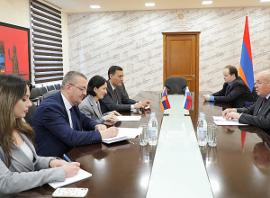 Ժաննա Անդրեասյանն ընդունել է ՌԴ նախագահի հատուկ ներկայացուցիչ Միխայիլ Շվիդկոյին