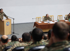 Վ. Սարգսյանի անվան ռազմական համալսարանում տեղի է ունեցել  25-օրյա վարժական հավաքների ավարտական միջոցառումը