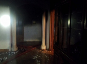 Հրդեհ Ախուրյան գյուղում. տան բնակիչները տարհանվել են