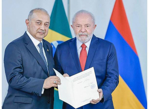 Դեսպան Եգանյանն իր հավատարմագրերն է հանձնել Բրազիլիայի նախագահին