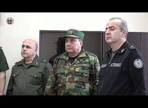 Սահմանապահ զորքերի N ջոկատում տեղի ունեցավ սահմանապահ 5 նոր ուղեկալների բացման արարողություն