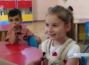 Արցախի մանկապարտեզներում երեխաները միրգը նկարում են