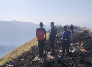 Աղավնաձոր գյուղում հրդեհը դեռ չեն մարել