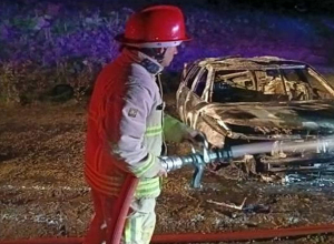 Շիրակի մարզի Հայկաձոր գյուղում ավտոմեքենա է այրվել