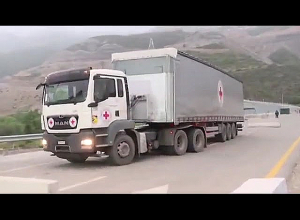 Как везут гуманитарные грузы в Нагорный Карабах