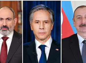 Блинкен обсудил с Пашиняном и Алиевым вопросы, связанные с мирным соглашением, в отдельных телефонных разговорах