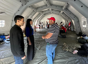 Անահիտ Մանասյանը Վայքում հանդիպումներ է անցկացնում Լեռնային Ղարաբաղից բռնի տեղահանված անձանց հետ