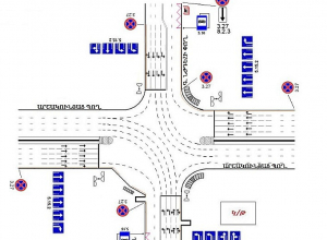Երթևեկության կազմակերպման փոփոխություն՝ Արշակունյաց պողոտա - Գարեգին Նժդեհ փողոց խաչմերուկում