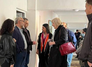 Անահիտ Մանասյանը և Դունյա Մյատովիչը համատեղ այց են իրականացրել ԼՂ-ից բռնի տեղահանված անձանց ժամանակավոր կացարան 