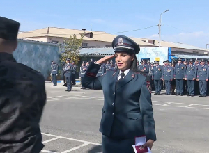 Министр и начальник полиции приняли участие в мероприятии, посвящённом 18-летию воинской части специального назначения ПВ