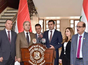 Հակոբ Արշակյանի գլխավորած պատվիրակությունը հանդիպել է Սիրիայի Ժողովրդական ժողովի նախագահ Համմուդահ Սաբբաղի հետ