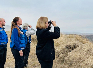 ԱՄՆ դեսպանը Տավուշի մարզում ԵՄ դիտորդների հետ մասնակցել է սահմանային գոտու պարեկային դիտարկմանը