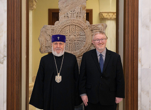 Ամենայն Հայոց Կաթողիկոսն ընդունեց ՀՀ-ում Կանադայի նորանշանակ դեսպանին