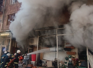 Տիգրան մեծ փողոցի խանութներից մեկում տեղի ուենցած հրդեհի դեպքով քրեական վարույթ է նախաձեռնվել