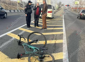 Երևանում Nissan-ը բախվել է հեծանիվին. հեծանվորդը տեղափոխվել է հիվանդանոց