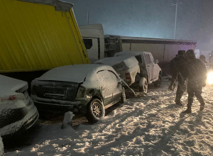 Փրկարար ծառայությունը՝ Երևան-Սևան ավտոճանապարհին տեղի ունեցած շղթայական ավտովթարի մասին (լուսանկարներ)