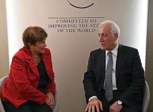 Ваагн Хачатурян встретился с директором-распорядителем Международного валютного фонда Кристалиной Георгиевой