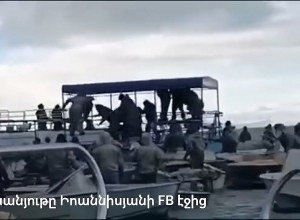 Նոր կադրեր Սեւանա լճում պարեկների եւ ձկնորսների մասնակցությամբ ծեծկռտուքից