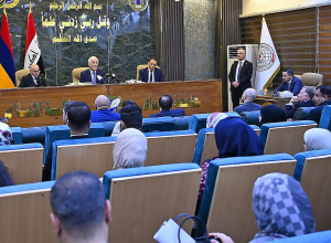 Նախագահ Վահագն Խաչատուրյանը դասախոսություն է կարդացել Բաղդադի համալսարանում