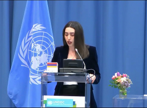 Պարտավորվում եմ ՀՀ անունից մշակել « թմրամոլության և ապօրինի շրջանառության դեմ պայքարի ազգային ռազմավարությունը». ՆԳ նախարարի տեղակալի ելույթը՝ ՄԱԿ