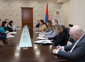 Ժաննա Անդրեասյանն ընդունել է Եվրոպական կրթական հիմնադրամի փորձագիտական առաքելության ներկայացուցիչներին