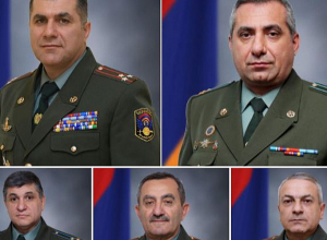 Փաշինյանի առաջարկությամբ ՀՀ ՊՆ-ում գեներալ-մայորի զինվորական կոչումներ են շնորհվել