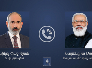 Никол Пашинян провёл телефонный разговор с премьер-министром Индии