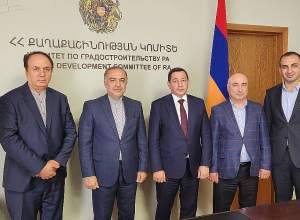 Քաղաքաշինության կոմիտեի նախագահը հյուրընկալել է Հայաստանում Իրանի Իսլամական Հանրապետության դեսպանին