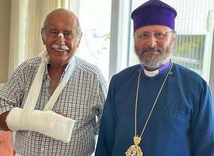 Պոլսո հայոց պատրիարքն այցելել է Թուրքիայում հարձակման ենթարկված Կարո Գաբրիելյանին