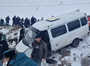 Վթարի է ենթարկվել Ապարան-Երևան երթուղու մարդատար «Gazel»-ը. կա 13 վիրավոր