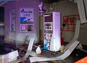 Այրվել են գազալցակայանի տանիքի փայտե կառուցատարրերը