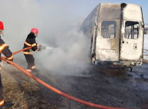 Այրվել է միկրոավտոբուս